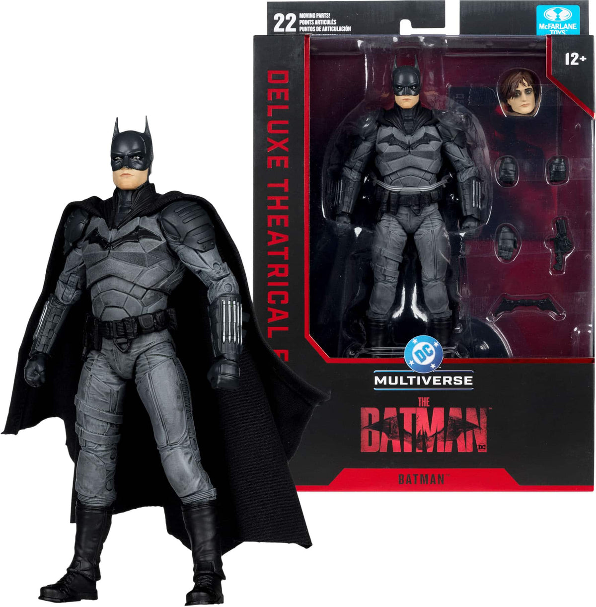 McFarlane Toys - DC Multiverse Batman (The Batman) 7.1" Action Figure - Deluxe Theatrical Edition