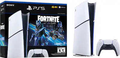 Sony - PlayStation 5 Slim Digital Edition Console - Fortnite Cobalt Star Bundle