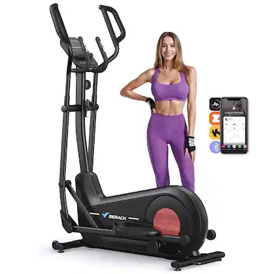 MERACH - Elliptical Machine, 19" Stride, Low-Impact Cardio, 400 lbs, Smooth & Joint-Friendly Exercise Equipment