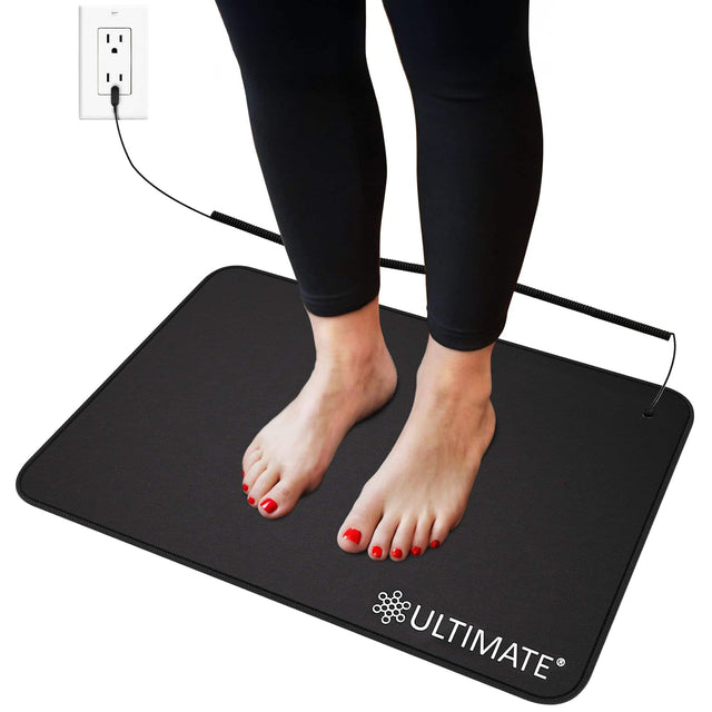 Front. Ultimate Health - Ultimate Grounding Mat - Black.