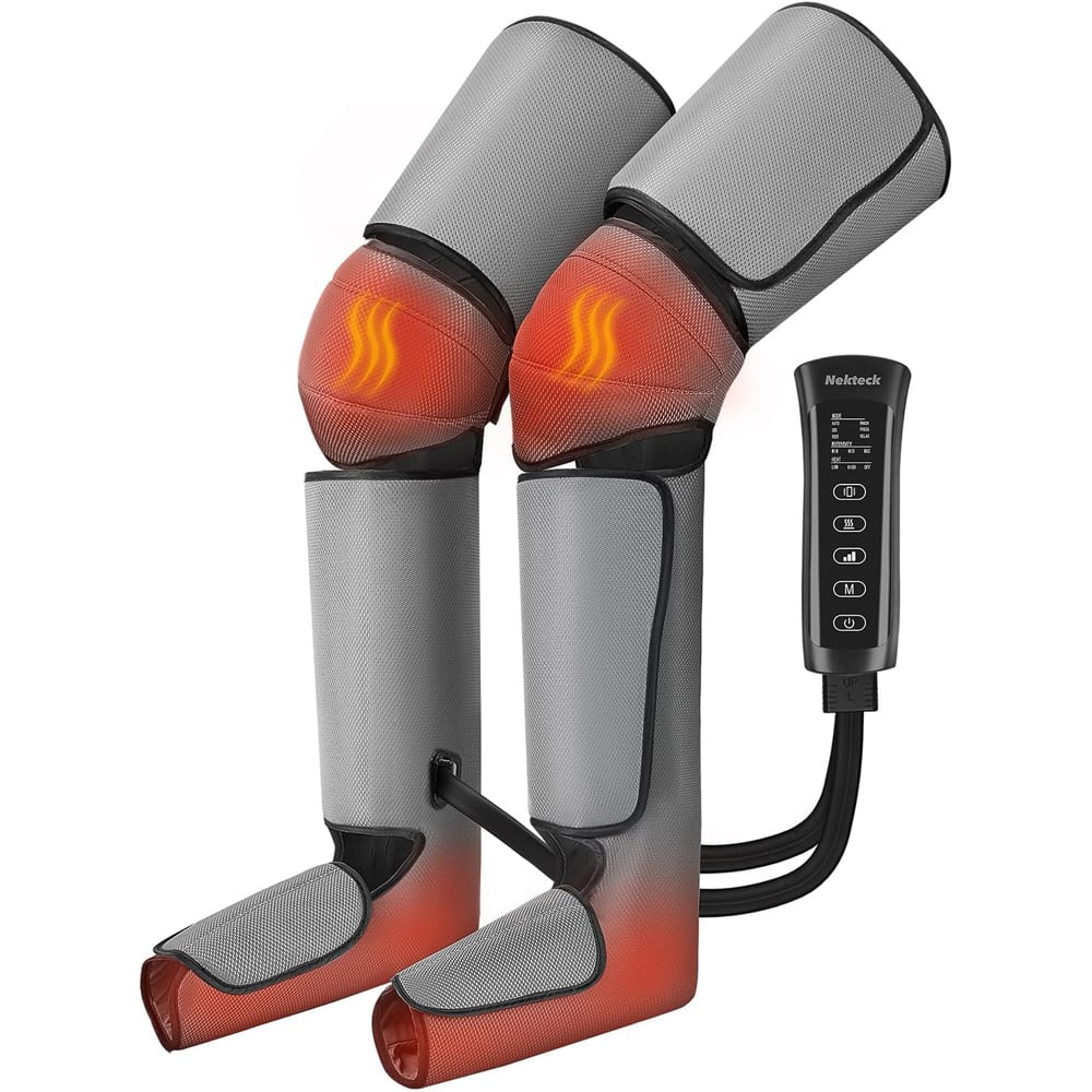 Nekteck - Air Compression Leg Massager - Gray