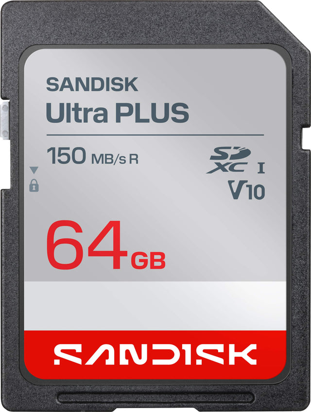 SANDISK Ultra PLUS 150 MB/s R 64 GB SDXC I V10