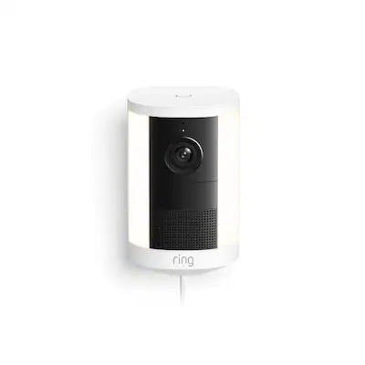 Ring - Spotlight Cam 2K, Plug-in, Home or business security, Wide-Angle Retinal 2K Video, 6x Zoom, Motion-Activated