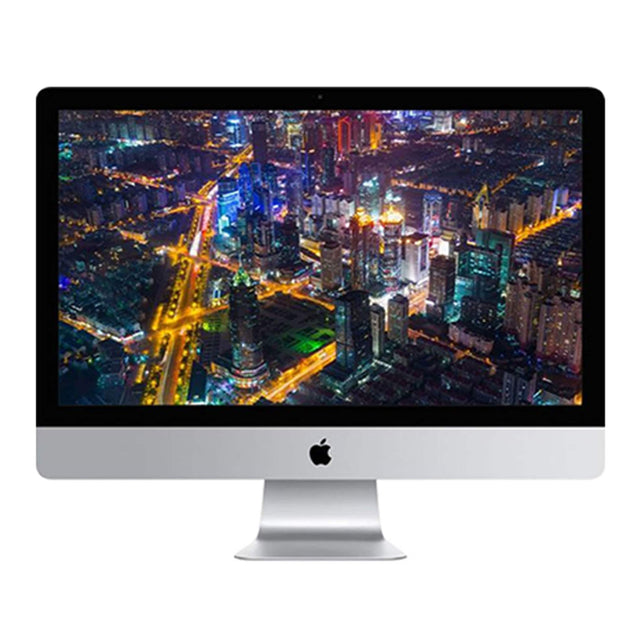 Front. Apple - Certified Refurbished 27" iMac 5K - Intel Core i5 3.4GHz - 8GB Memory - 1TB FUSION DRIVE + 32GB SSD (2017) - Silver.