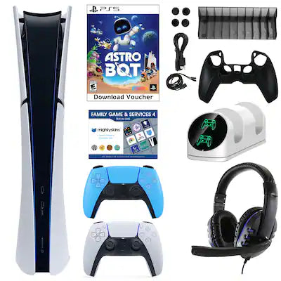 Sony - PS5 Digital Astrobot Console with Accessories Kit, Voucher & Extra Dualsense Controller