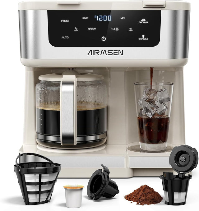 PROG  
HOUR  
12:00  
MIN  
GROUND  
CLEAN  
BREW  
1-4  
CLEAN  
AUTO  
CAPSULE  
AIRMSMEN