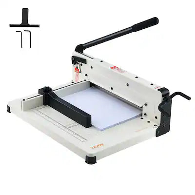 VEVOR - Heavy Duty Paper Cutter, 12" Industrial Commercial Guillotine Paper Cutter for A4 Paper, 400 Sheet Capacity, Solid Steel