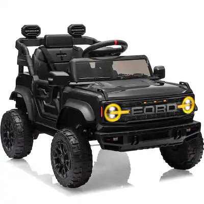 FIRST RIDE ON - 12V Electric Ride on Toys for Toddler, Ford Bronco Raptor Kids Ride on Car with Remote Control, Smooth Start, Bluetooth
