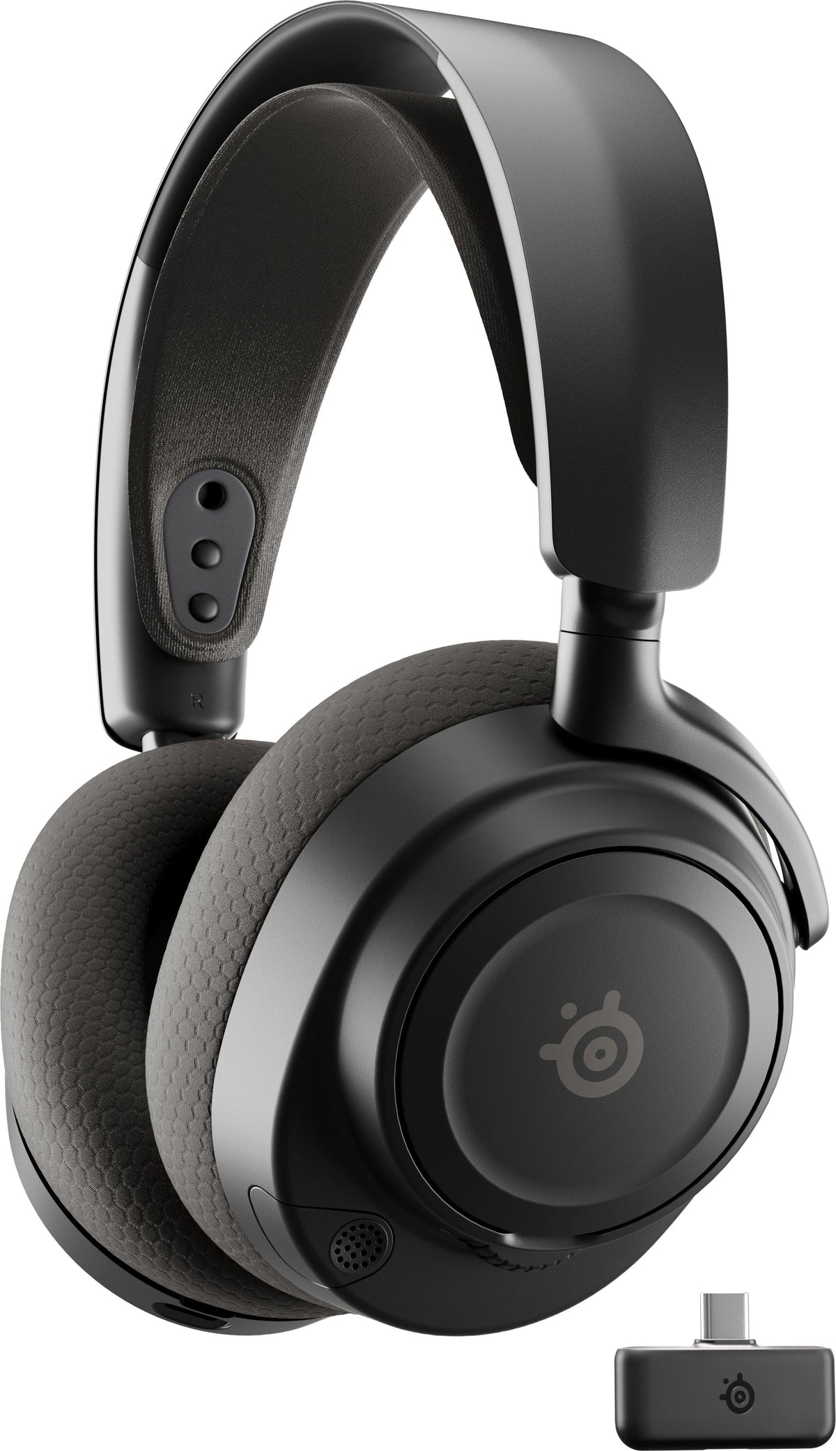 SteelSeries - Arctis Nova 7 Gen 2 Wireless Over-The-Ear Multi Gaming Headset with 2.4GHz/Bluetooth for PC, PS5, Switch, and Switch 2 - Black