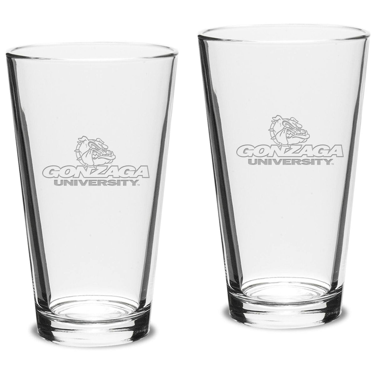 Jardine - Gonzaga Bulldogs 16oz. 2-Piece Classic Pub Glass Set - Multicolor