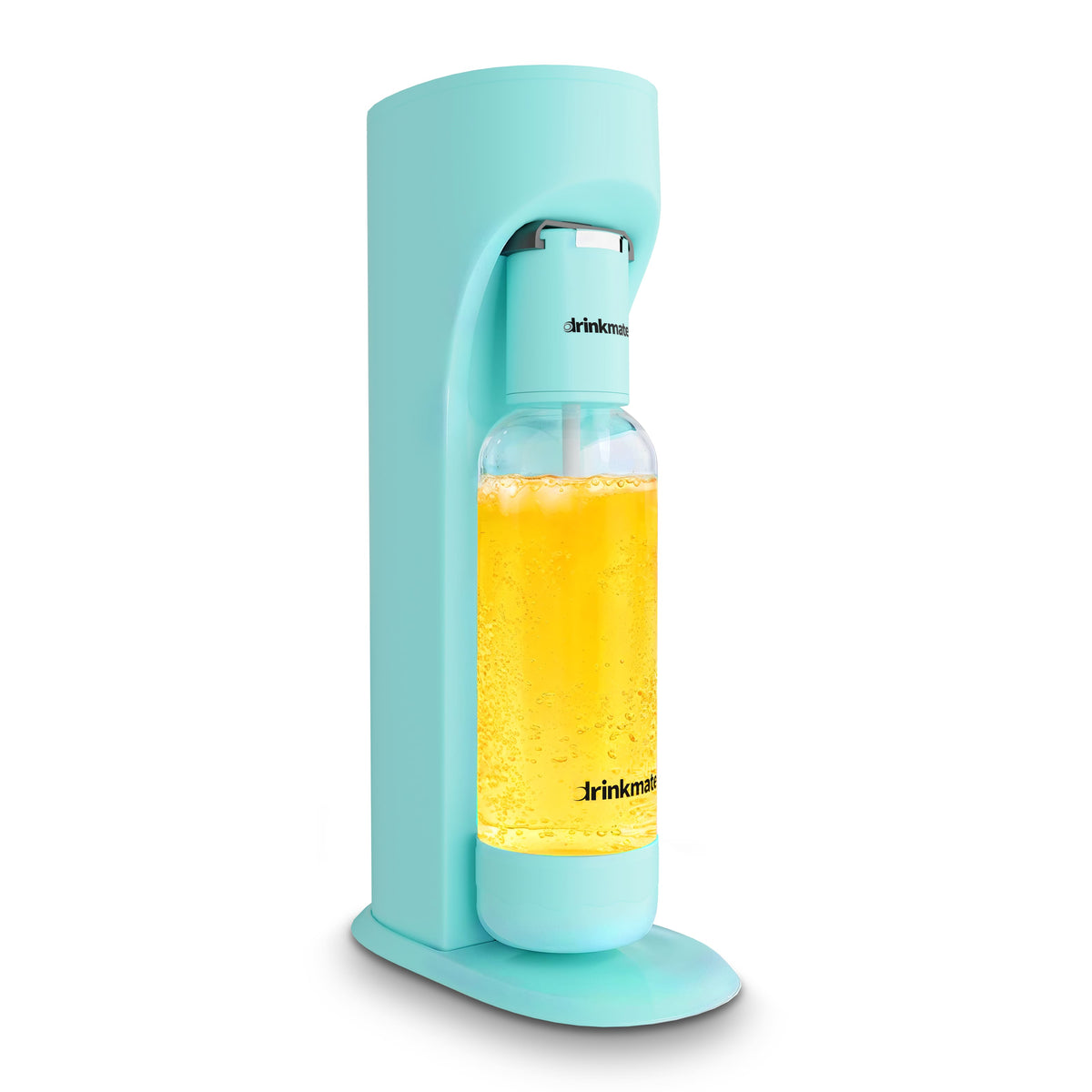Drinkmate - OmniFizz Without CO2, Sparkling Water and Soda Maker, Carbonates ANY Drink - Arctic Blue