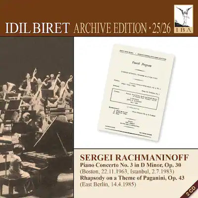 Idil Biret - Rachmaninoff: Piano Concerto No. 3 & Rhapsody on a Theme of Paganini   - COMPACT DISCS
