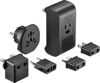 Insignia™ - 2,000W Travel Converter and Plug Adapters