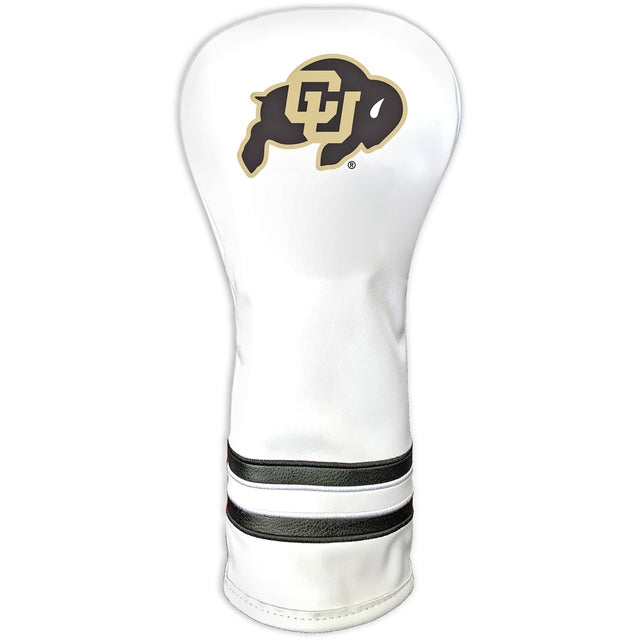 Front. Team Golf - White Colorado Buffaloes Driver Headcover - White.