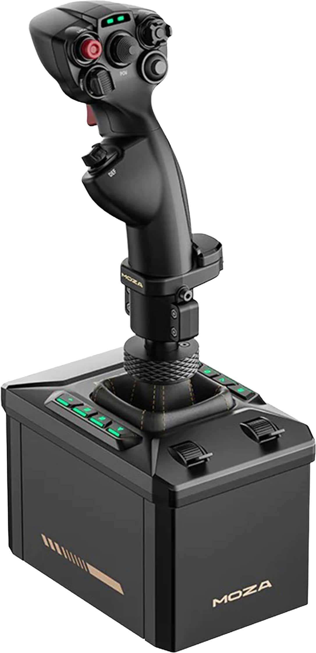 Moza Racing - AB6 Flight Sim Bundle with 6 Nm force feedback base and Moza MHG flightstick for Windows - Black