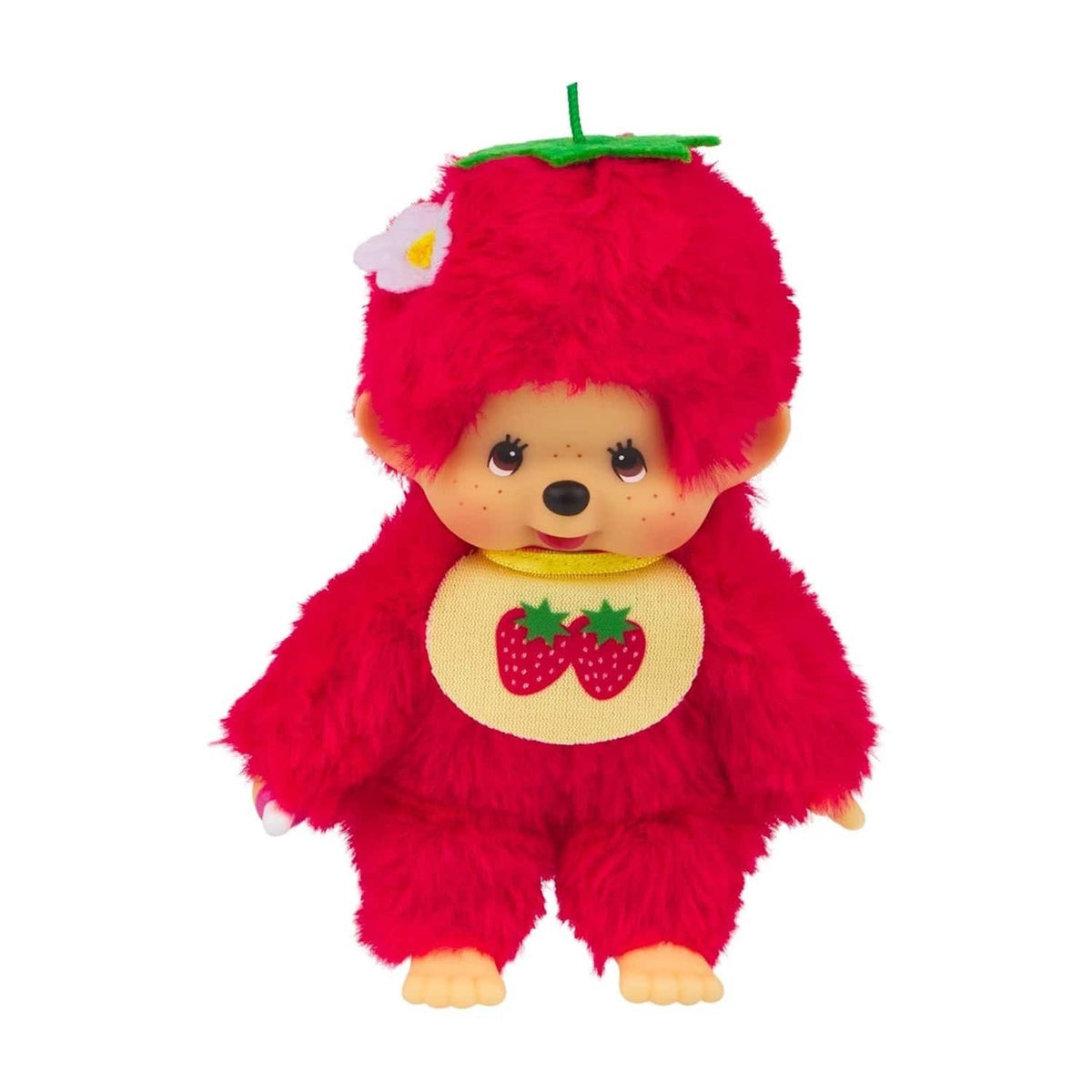 Sekiguchi Monchhichi Fruit Color Plush Doll - Strawberry Red