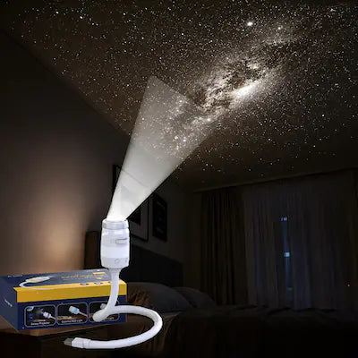 Morfone - Galaxy Star Projector LED Night Light 360° Adjustable with 3 Projection Films
