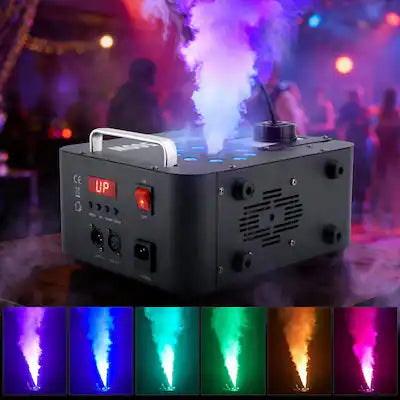 Topteng - 1500W 3In1 LED Light Smoke Fog Machine Stage Fogger DJ Spray Smoke Stage Effect