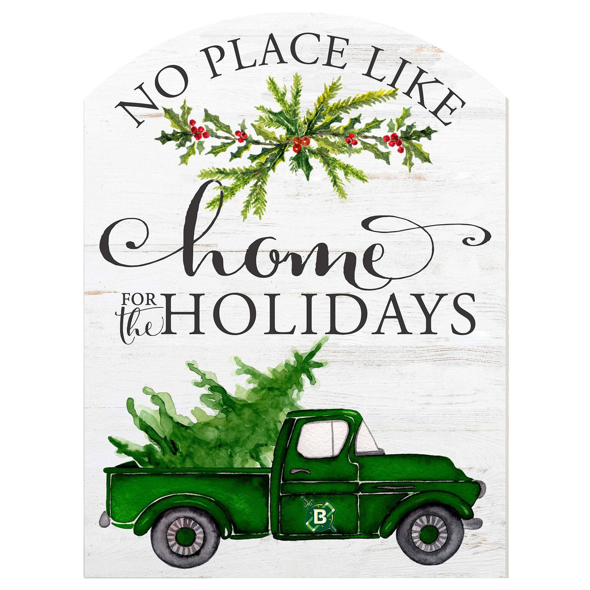 Jardine - Belhaven Blazers 16'' x 22'' Holiday Marquee Sign - White