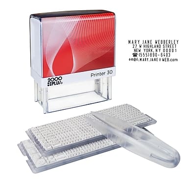 MARY JANE WEBBERLEY  
27 W HIGHLAND STREET  
NEW YORK, NY 00001  
(555) 890-6403  
MARY.JANE@WEB.COM  

Printer 30  
2000 PLUS