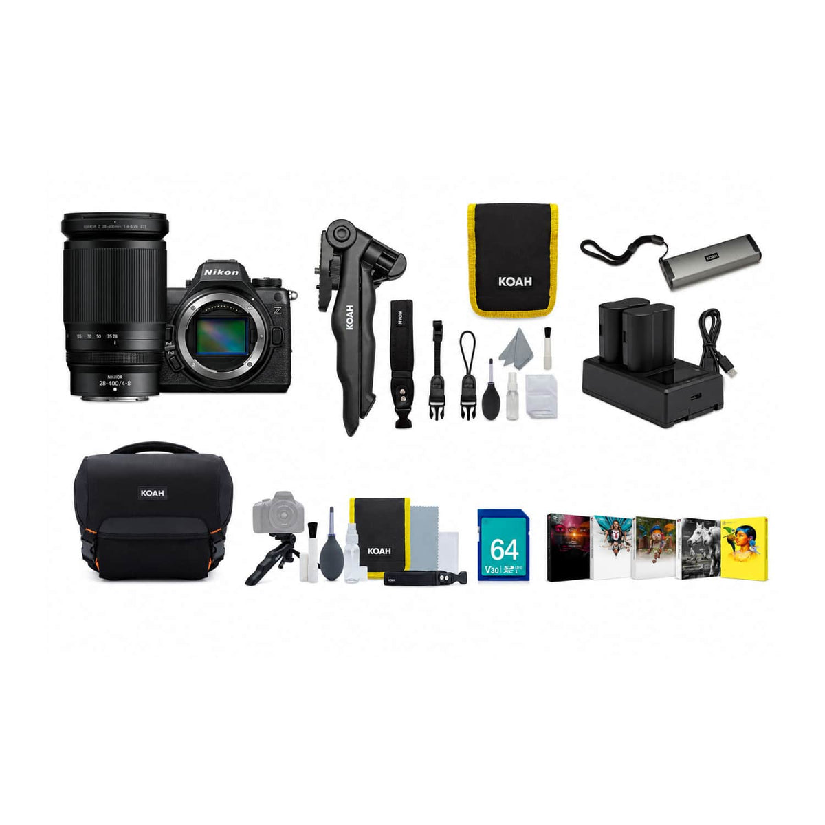 Nikon - Z6 III Mirrorless Camera with 28-400mm f/4-8 Lens Bundle with Accessories