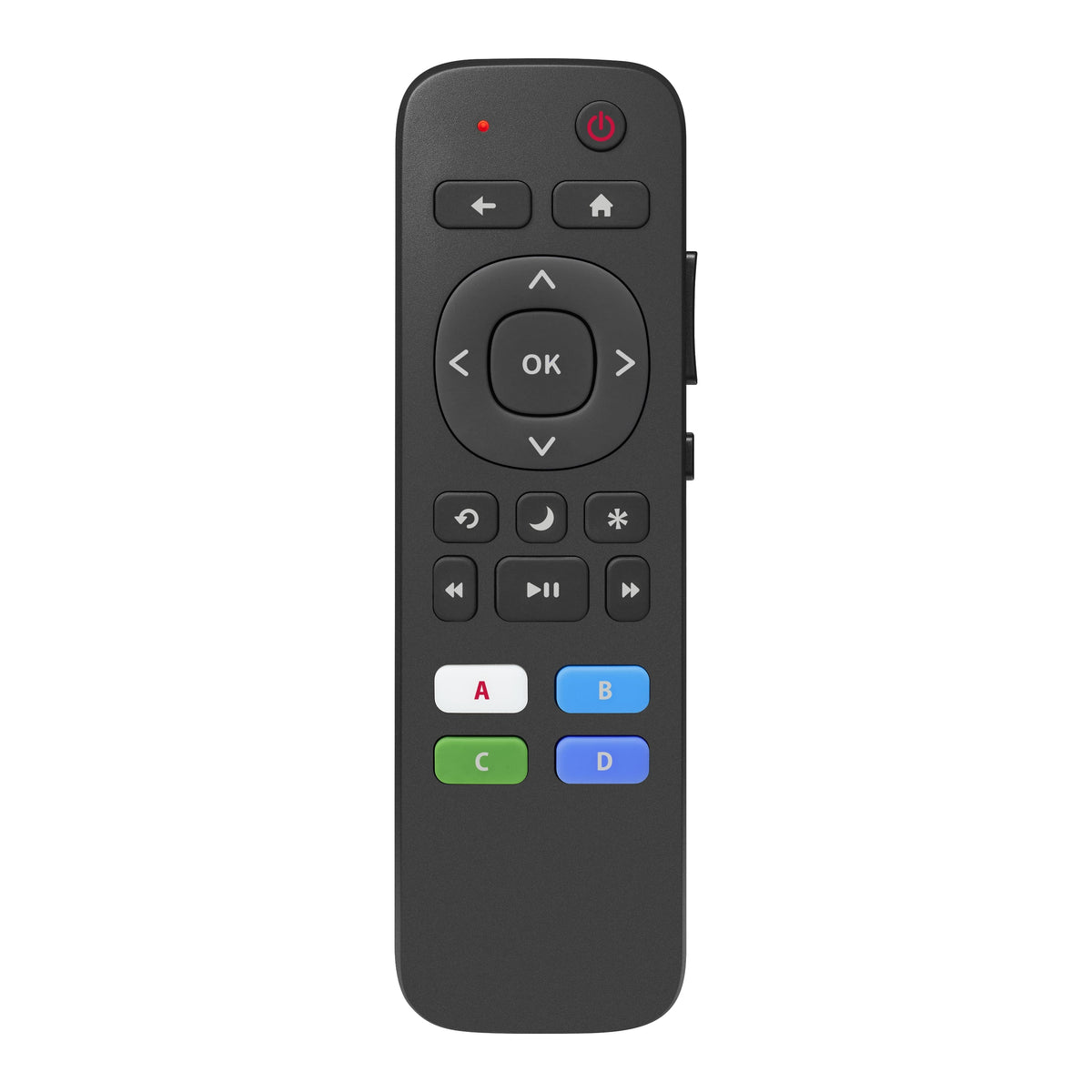 Insignia™ - Replacement Remote for Insignia, TCL & Hisense Roku TVs - Black
