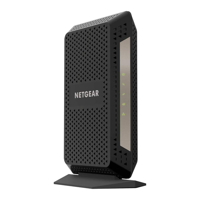 Front. NETGEAR - CM1000-100NAR DOCSIS 3.1 Cable Modem, Compatible with All Providers, Up to 1 Gbps  - Refurbished Excellent - Black.