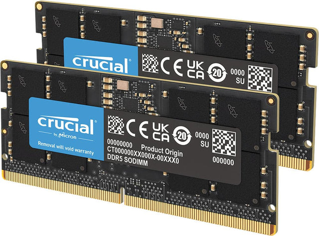 crucial CE UK 20 0000 CA SU crucial by Micron Removal will void warranty CE UK 20 0000 CA SU Product Origin CT000000XX000X-00XXX0 DDR5 SODIMM 000000