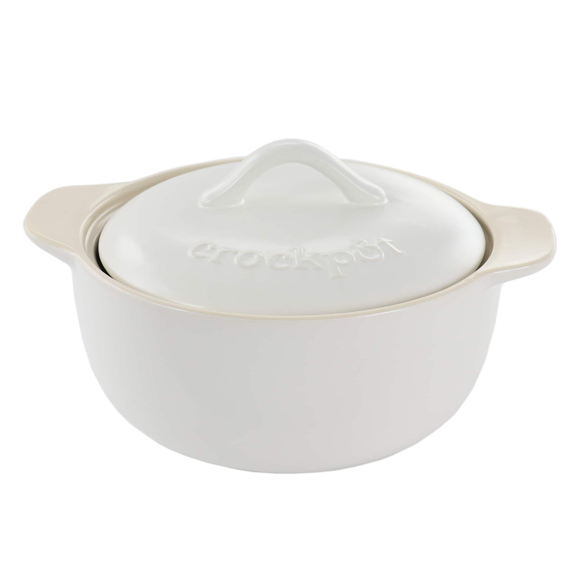 Crockpot - Crock Pot Artisan 2.3 Quart Round Stoneware Casserole with Lid - White