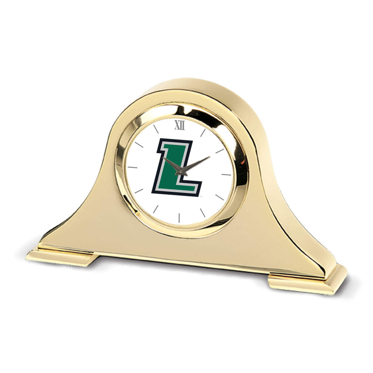 Jardine - Loyola Greyhounds Team Logo Napoleon Desk Clock - Gold