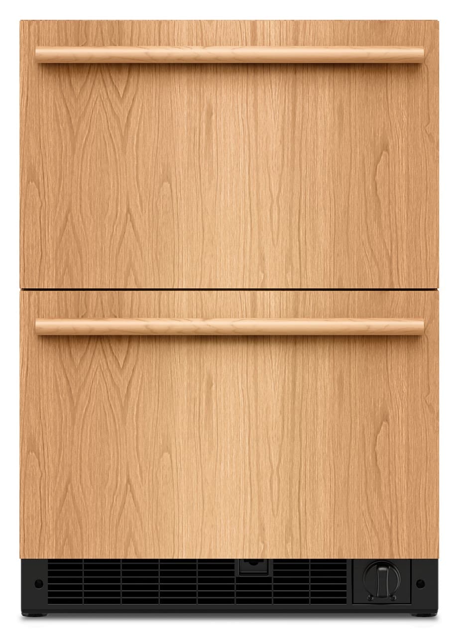 KitchenAid - 4.2 Cu. Ft. Undercounter Double-Drawer Refrigerator/Freezer - Custom Panel Ready