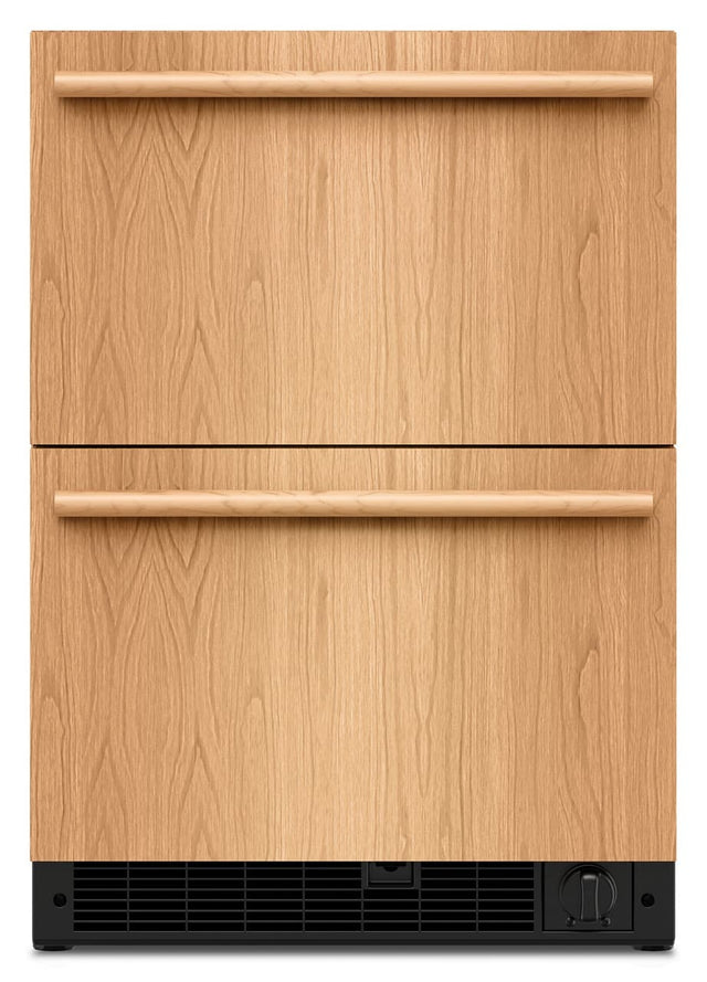 Front. KitchenAid - 4.2 Cu. Ft. Undercounter Double-Drawer Refrigerator/Freezer - Panel Ready.