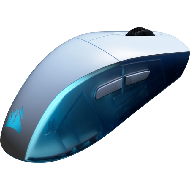 Front. CORSAIR - Corsair M75 WIRELESS Lightweight RGB Gaming Mouse – Glacier Blue - Glacier Blue.