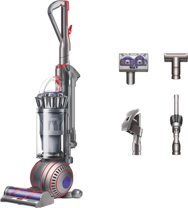 Front. Dyson - Ball Animal 3 Extra Corded Upright Vacuum with 5 Accessories - Nickel / Silver.