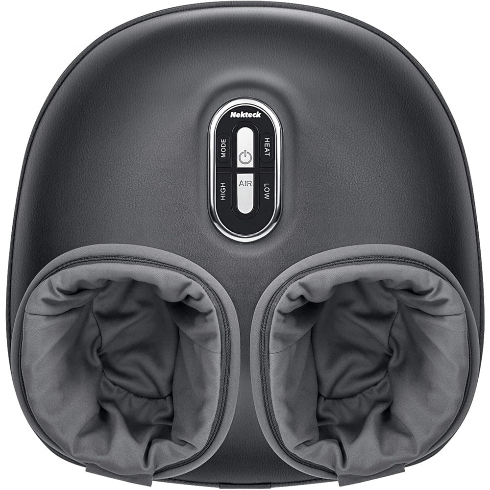 Nekteck - Shiatsu Foot Massager Machine with Soothing Heat - Gray