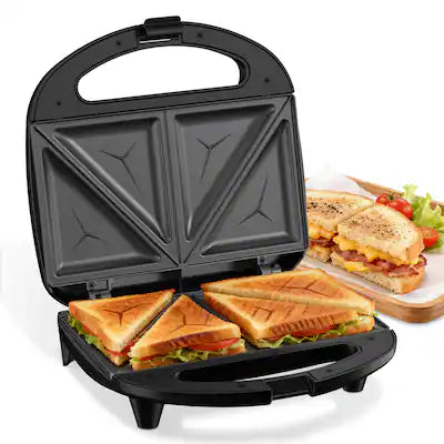 OSTBA - Sandwich Maker, Grilled Cheese Maker with Non-stick Triangle Plates, Indicator Lights
