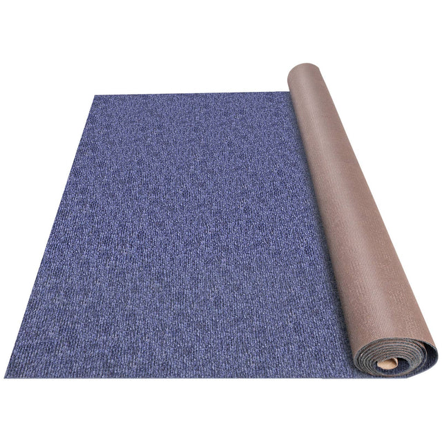 Front. VEVOR - Deep Blue Marine Carpet 6 ft x 13.1 ft Marine Carpeting Marine Grade Carpet for Boats with Waterproof Back Outdoor Rug - Deep Blue.