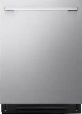 LG - FlushFit 24" Top Control Smart Built-In Stainless Steel Tub Dishwasher with 3rd Rack, 1 Hour Wash & Dry Cycle and 42dBA