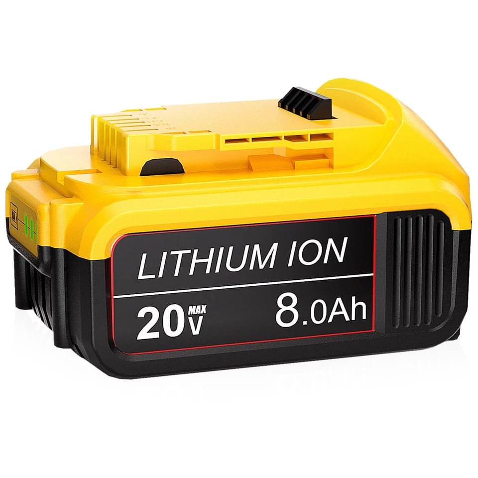 Simple Plus+ - 8Ah 20V Max Replacement Tool Batteries for Dewalt 20V Tools Compatible with DCB200, DCD/DCF/DCG Series Battery