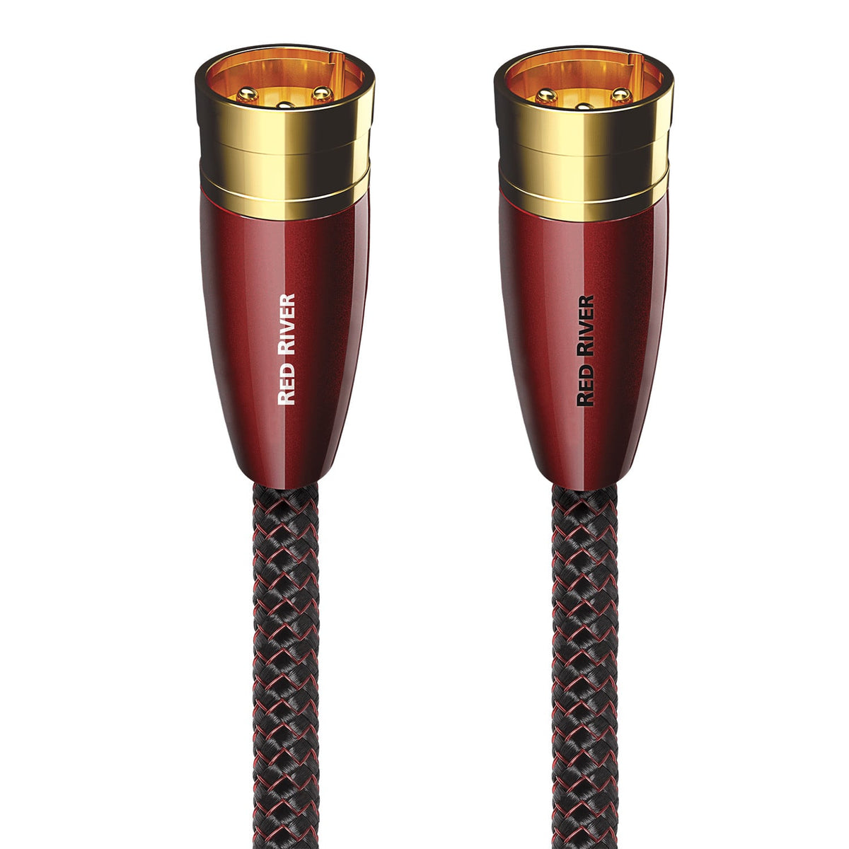 AudioQuest - Red River XLR > XLR 3.5' Analog Audio Interconnect Cable with XLR to XLR Connectors - Red on Black