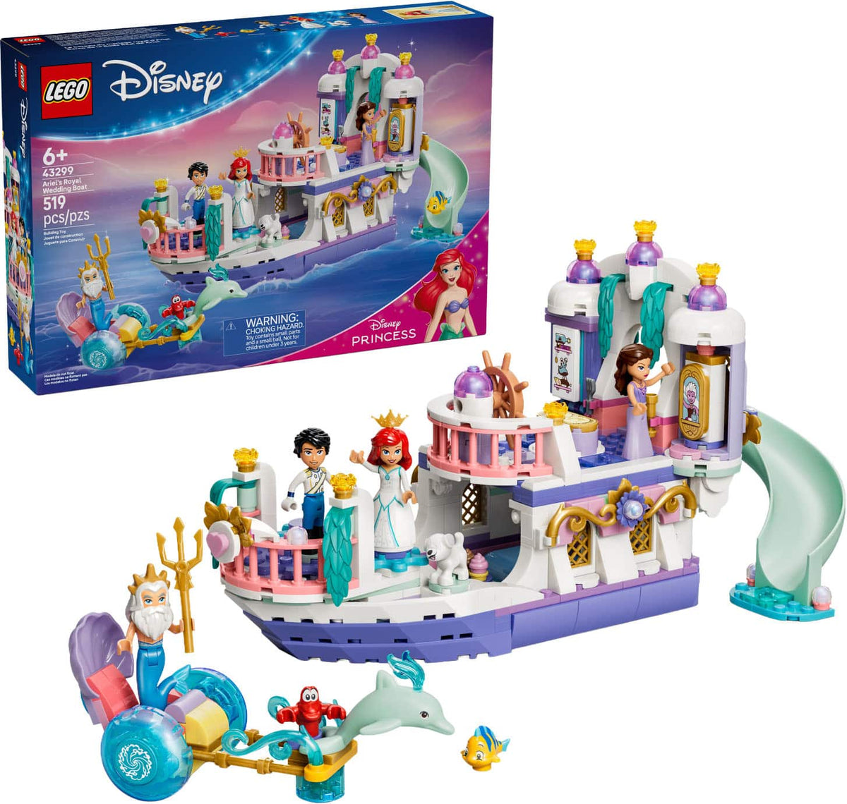 LEGO - Disney Princess Ariel’s Royal Wedding Boat 43299