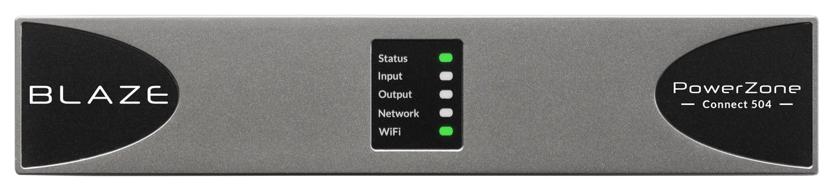 Sonance - Blaze PowerZone Connect 504 – 500 W DSP-enabled Class-D amplifier with 4 channels (Each) - Black