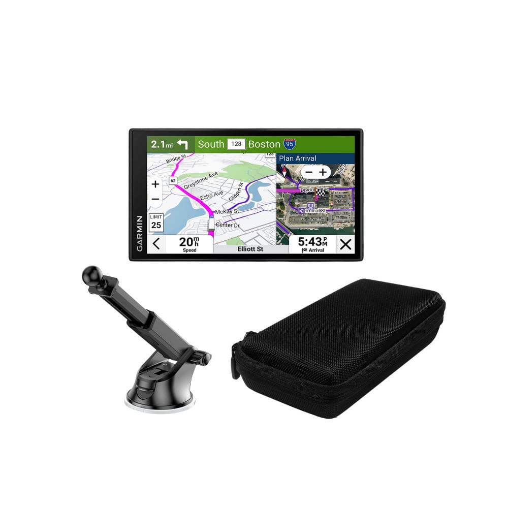 Garmin - dzl OTR620 6 Truck GPS Navigator Bundle with GPS Suction Cup Mount and Carry Case