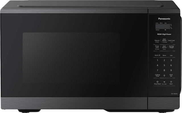 Panasonic

Auto More Less % Defrost 900W High Power

Popcorn (3 Levels)  
Auto Reheat (1-7 Servings)  
Auto Cook (C Levels)

Power Level (10 Levels)  
Auto Defrost (lb/kg)  
Serving/Weight

Quick 30 More Less

1 2 3  
4 5 6  
7 8 9  
0

Cooking Timer  
Clock Set

Stop/Reset Door Open Start

NN-SB44QS