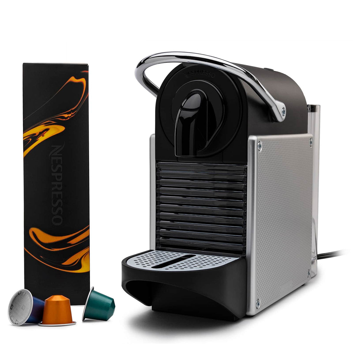 Nespresso - Pixie Original Espresso Machine by Breville (Titan) - Aluminium
