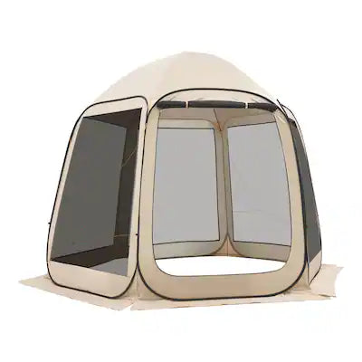 VEVOR - Screen House Tent, 10 x 9.2 ft, 4-8 Person Pop Up Screen Tent, Portable Screened in Canopy with Carry Bag, Netting Sides