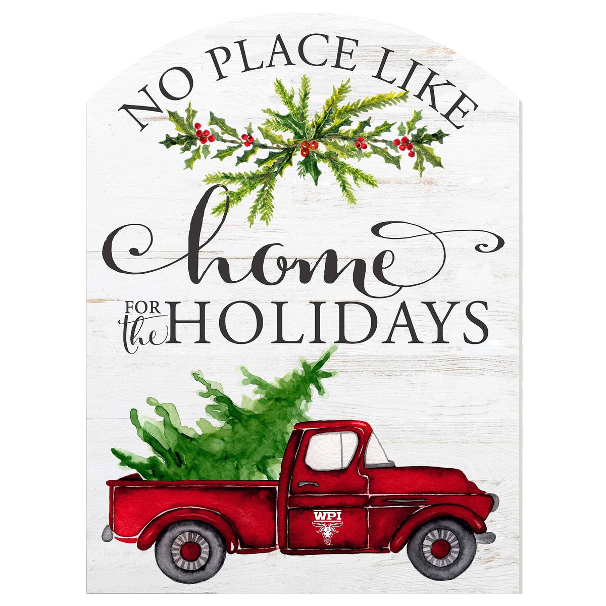 Jardine - Worcester Polytechnic Institute Engineers 16'' x 22'' Holiday Marquee Sign - White