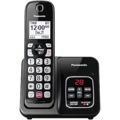 Panasonic - KX-TGD830M DECT 6.0 Expandable Cordless Phone System with Digital Answering System