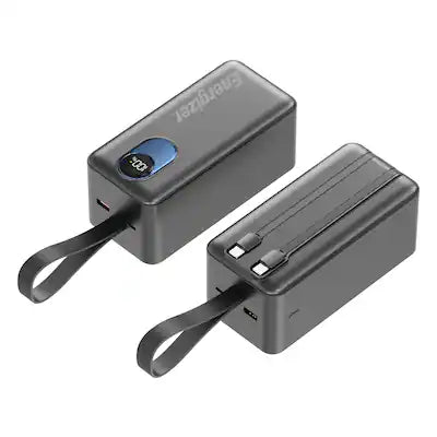 Energizer - 4 Device 45W PowerBank 50000mAh LCD Display W/ Built-In Cables UE50097PQ