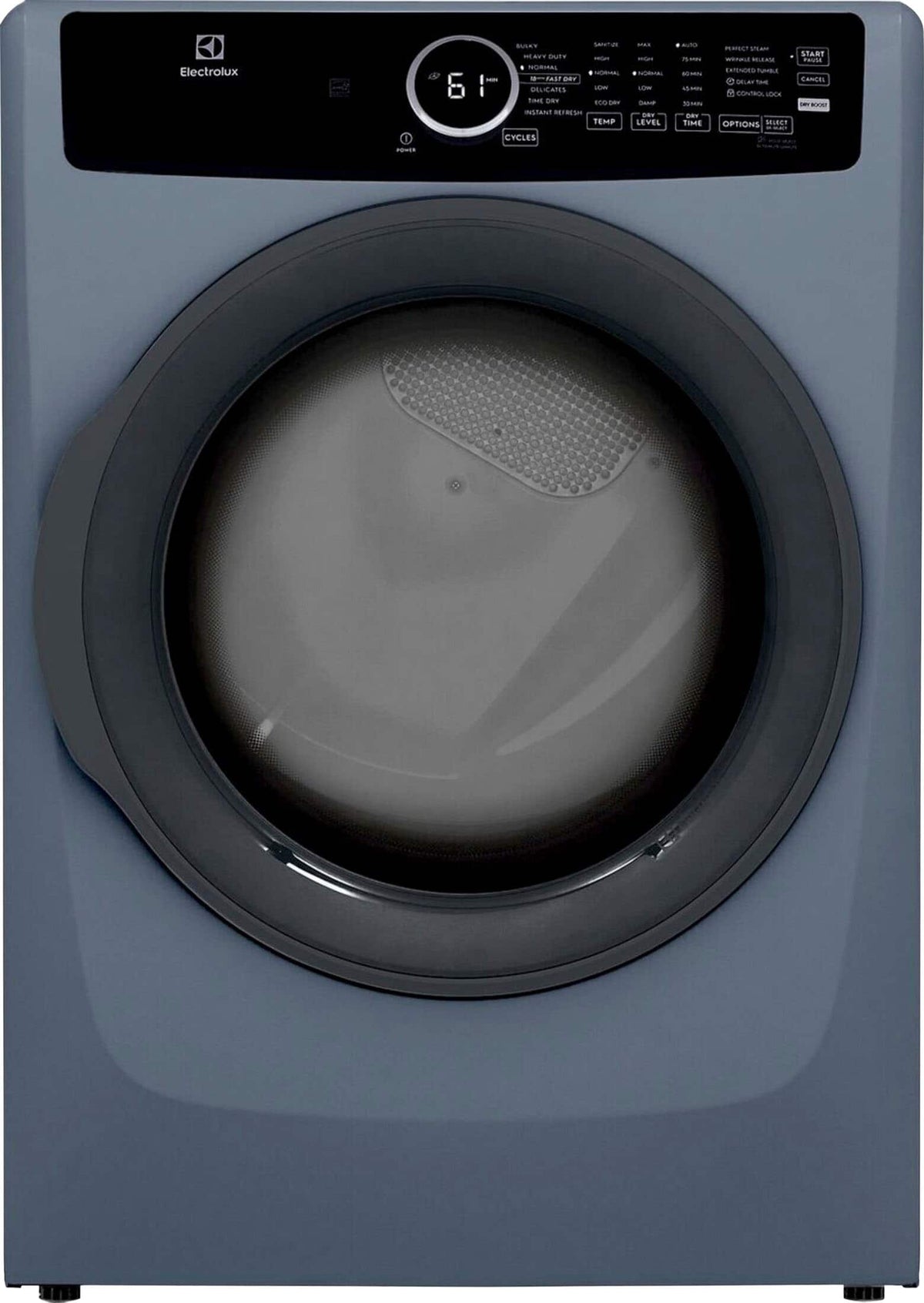 Electrolux - Front Load Perfect Steam Gas Dryer with Instant Refresh – 8.0 Cu. Ft - Denim Blue